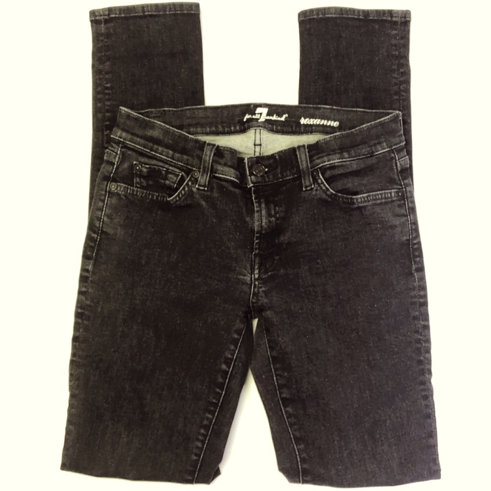 7 For All Mankind Jeans Embellished Black 29